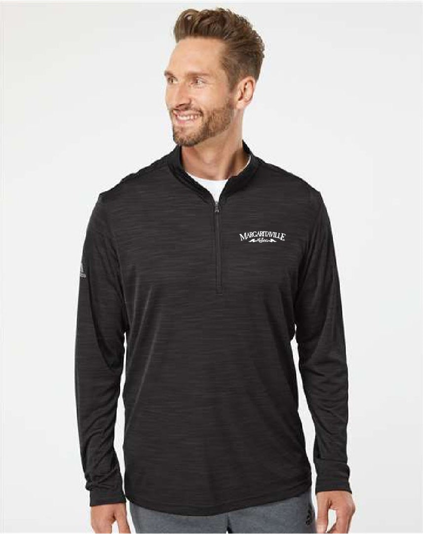 Adidas - Lightweight Mélange Quarter-Zip Pullover