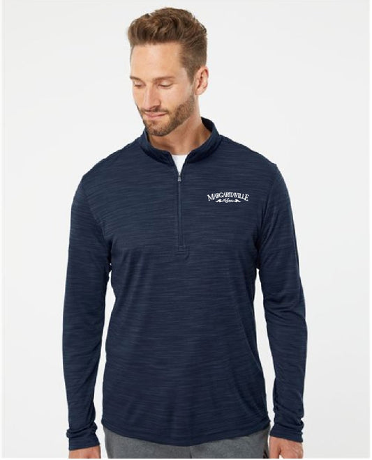 Adidas - Lightweight Mélange Quarter-Zip Pullover
