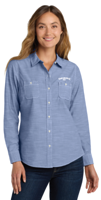 Port Authority® Women's Slub Chambray Shirt